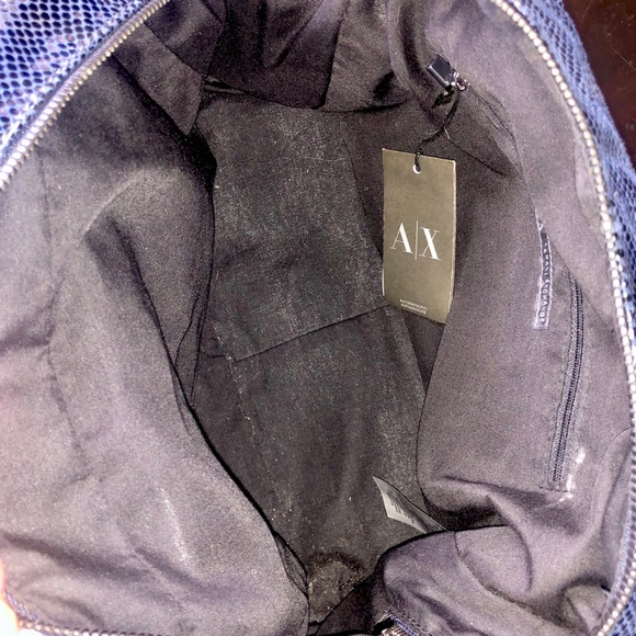 Armani Exchange shiny snakeskin bag - Picture 7 of 8